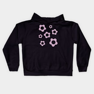 pack flowers aesthetic purple violet pink Kids Hoodie